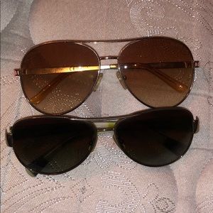 Two pair of sunglasses